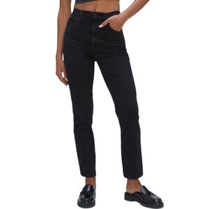 NEW EVERLANE The Original Cheeky Jean in Black Coal Size 25 Regular